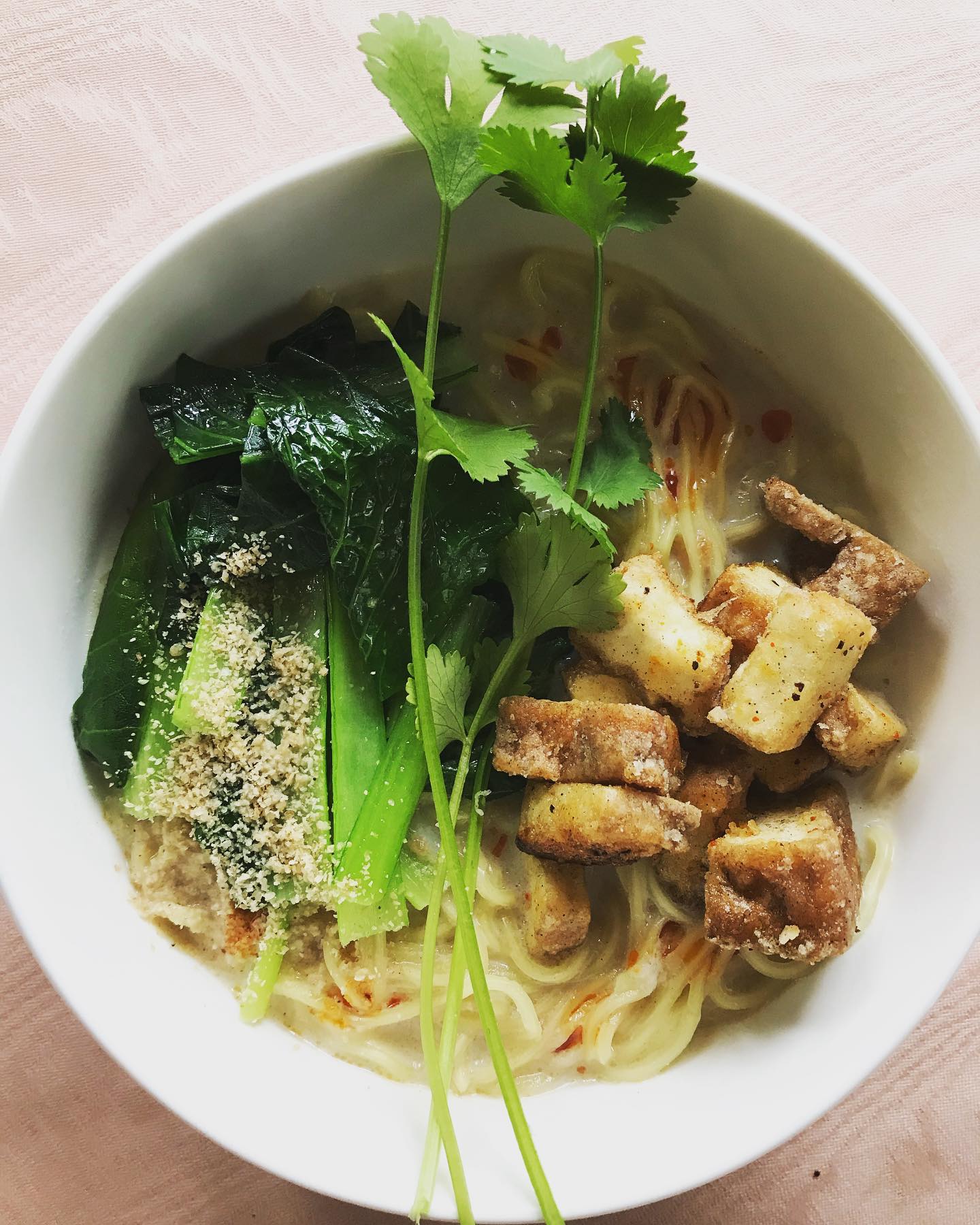 Spicy Tahini Ramen With Crispy Tofu Vegan Home Cookings